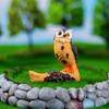 Cute Simulation Owl Ornaments Resin Crafts Mini Owl Ornaments Owl Miniatures Gardening Landscape