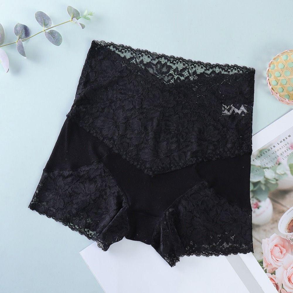 Tummy Control Seamless Shorts Transparent Ladies Leggings Shorts Sweet Lace Safety Pants Ladies