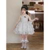 Girls Polka Dot Strap Cake Dress Baby Toddler Mesh Princess