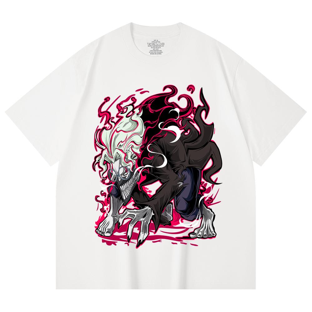 230 Gsm 100% Cotton Dandadan V39 Okarun Print Unisex Heavy Cotton T Shirt