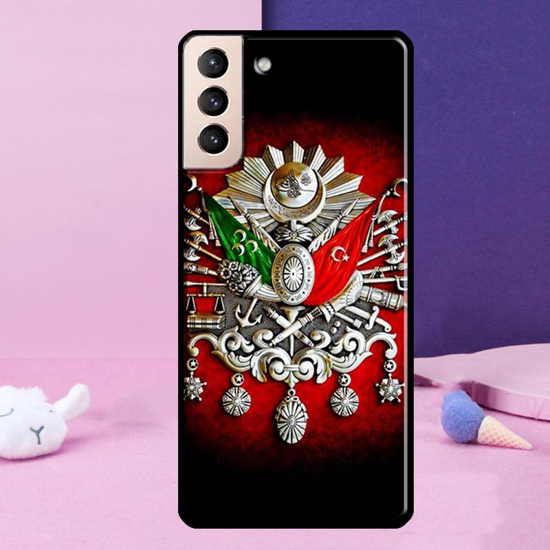 Чехол для телефона с гербом Османской империи для Samsung Galaxy S25 S24 Ultra S9 S10 S20 S21 S22 Plus S23 FE S24 FE