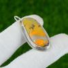 Marquise Bumblebee Jasper Stone Sterling Silver Daughter Bezel Pendant Jewelry