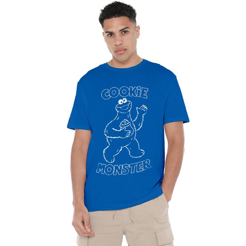 Sesame Street Simple Cookie T-Shirt S-3XL Royal