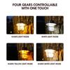 Retro Portable Camping Lantern Waterproof Emergency Light Stepless Dimmable Hanging Tent Lamp for Outdoor Hiking