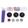 Nail Art Kit Safe Nontoxic Material Wide Application Easy Operation Varied Style Shiny Sparkling