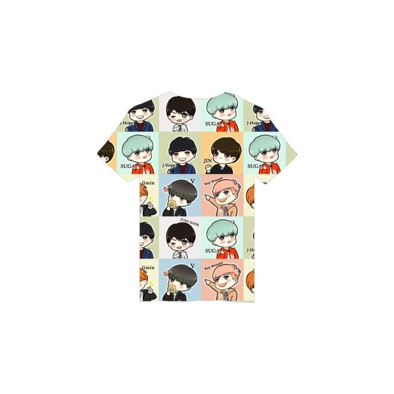 Высококачественная K-pop футболка BTS 3D Bangtan Boys Love Yourself с коротким рукавом