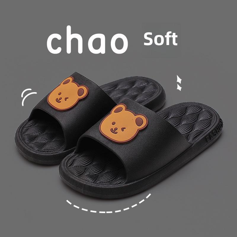 Летние детские тапочки с мультяшным принтом: Милые сандалии для дома и улицы для мальчиков и девочек