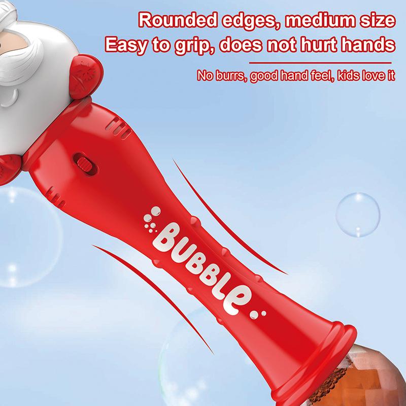 Рождество Полностью Автоматический Свет Музыка Пузырьковый Пистолет Дед Мороз Снеговик Пузыри Палочка Машина Игрушка для Вечеринки Детские Дни Рождения Подарки