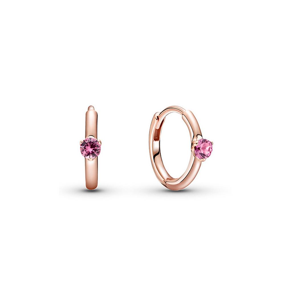 Сверкающие двойные серьги-кольца из стерлингового серебра S925 для женщин, модные ювелирные изделия, подарки на день рождения, день матери