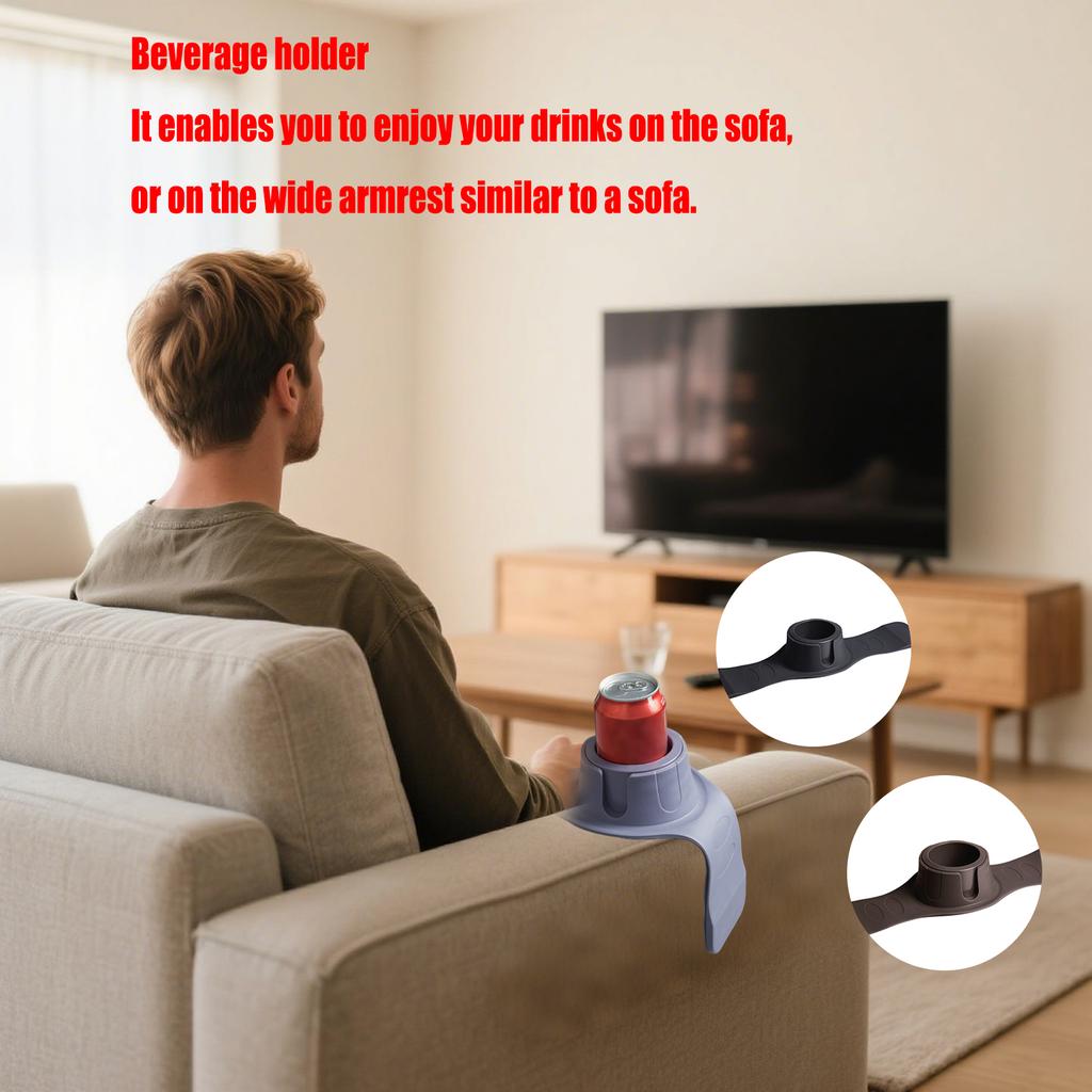 Подставка для чашки с противоскользящим покрытием для дивана, Поднос для напитков, Позволяет вам наслаждаться напитками на диване или на широком подлокотнике, похожем на диванный.