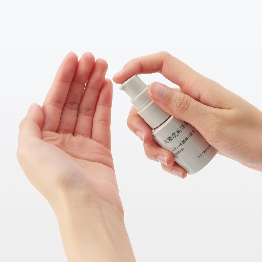 MUJI Высококонцентрированная косметическая сыворотка с производным ретинола 30 мл для антивозрастного ухода и увлажнения