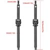 OGRC 1/24 Steel Front Axle Drive Shaft CVD Set for 1/24 Axial SCX24 C10/JLU/Bronco/Gladiator/Deadbolt Upgrades Parts-2pcs