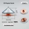Black Diamond High-Power Laser Cutting Nozzle, D32 Single & Double Layer, Anti-Collision Purple Copper, D28
