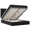 VidaXL Cadre de lit ottoman avec matelas noir 140x190 cm velours, cadre de lit, cadre de lit rembourré, cadre de lit ottoman 3314392