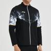 Li Ning Feather Series International Team Competition Cool And Dry Stand воротник цветные блоки длинный рукав спортивная куртка мужские куртки черный AYYS019-2