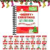 Christmas Gift Card Book Colorful Spiral Bound Merry Christmas Card Book 30 Pages Hardcover Keepsake Gift Card Holder Xmas Gifts