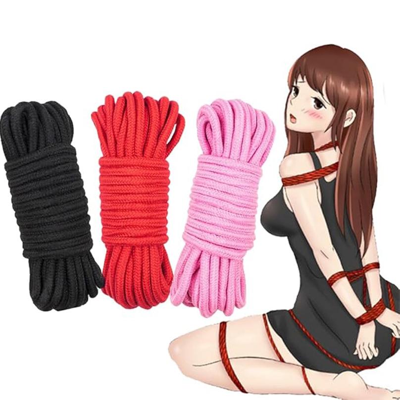 Мягкие хлопковые секс-веревки, набор для связывания, веревка для связывания, набор для взрослых сексуальных игр для женщин и мужчин, пара, ремень БДСМ, использование для игры в ограничения