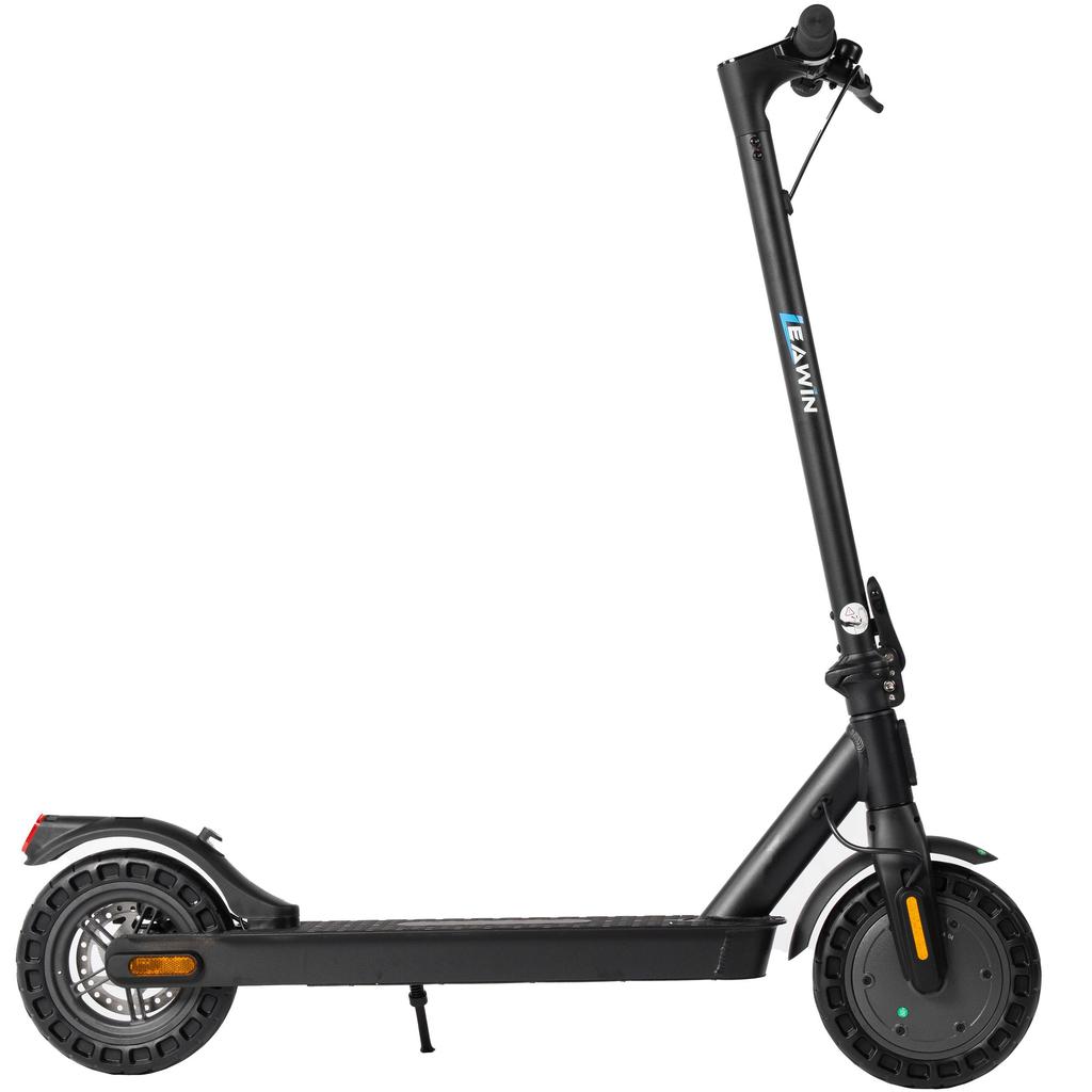 LEAWIN E5PRO: 250W no fuss, 36V10.4Ah no range fear, 10" tire no wobble. 100kg load