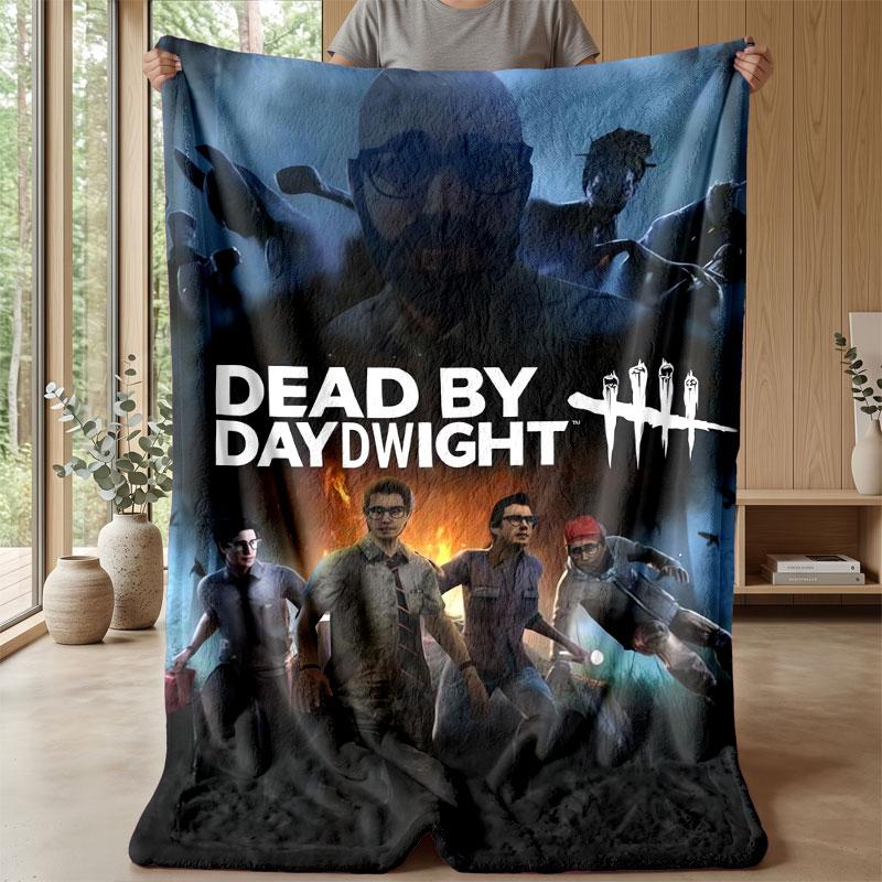 Soft Flannel Blanket Lightweight Cozy Bedroom Living Room CoverDead by Daylight
