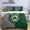 Sportverein Werder Bremen Pattern Bedding Quilt Set  Home Decoration  Gift (1 * duvet cover + 2 * pillowcase  without core)