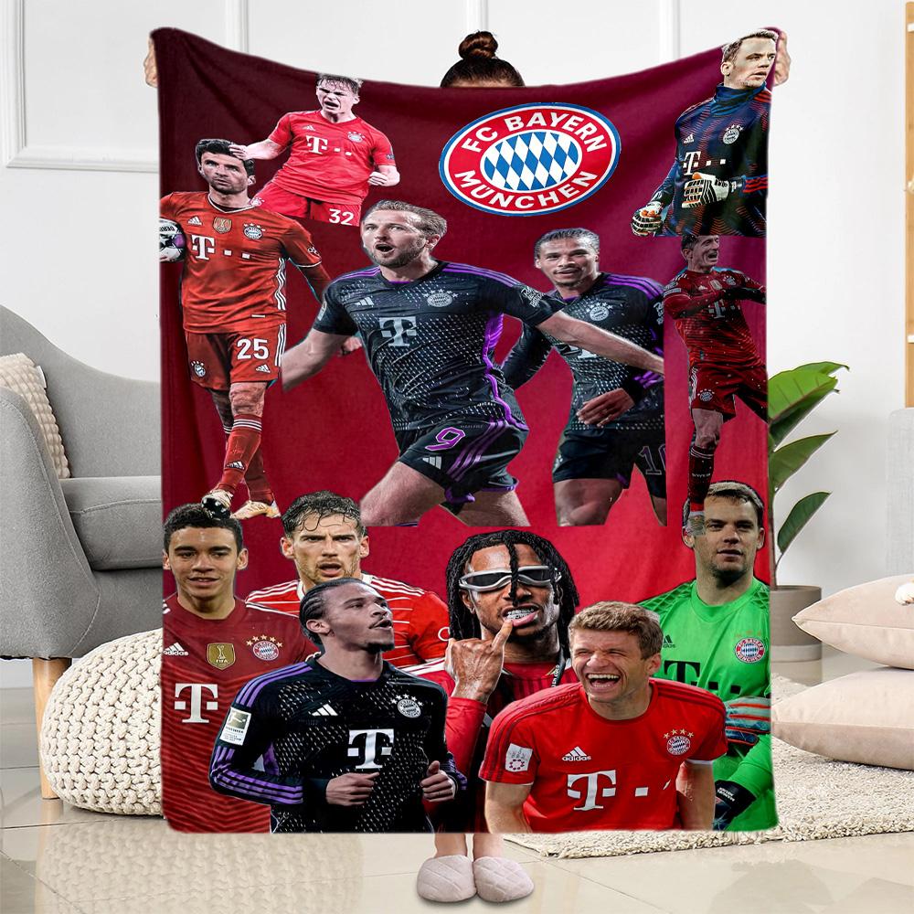 Bayern Munich Blanket Comfortable Great for Bed Office Chair Seaside All-Season Use Modern Unique Gift for Family and Friends Camping