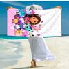 Ultra-Soft Beach Towel with Gabby's Dollhouse Theme,Ideal for Pool - Camping, Diving - Perfect Travel Essential, Vibrant Beach Towel.