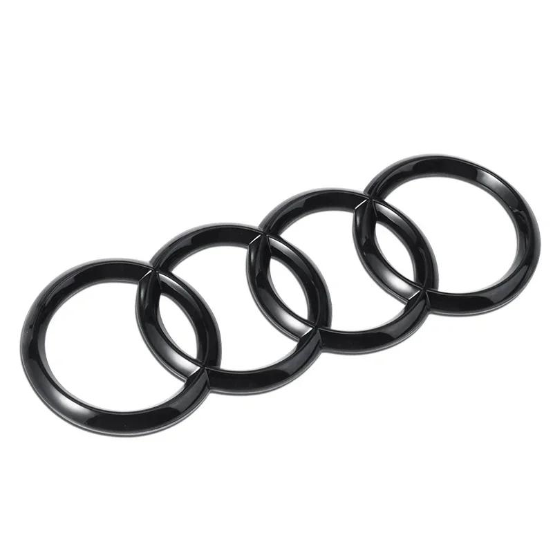 4 ring Logo Badge Car Front Grille Rear Trunk Emblem Stickers For tt A1 A3 A4 A5 A6 A7 Q3 Q5 Q7 S3 S4 S5 S6 RS3 RS4 RS5 RS6 TT