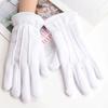 Men White Formal Gloves Guard Santa Man's Butler Inspection Non-Slip Short Full Finger Winter Warm Driving Gloves