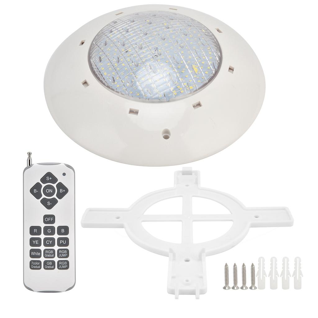 IP68 Waterproof LED Swimming Pool Light Colorful RGB Wall Mounted Underwater Light with Remote