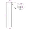 Natural Roller Blind 40 x 220 cm Bamboo