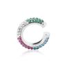 Rhinestone Modern Ear Cuffs With Colorful Alloy Trendy Earrings