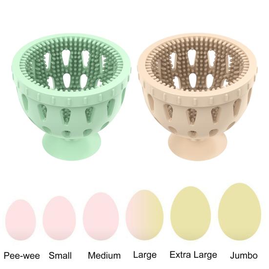 Yousheng 2Pcs Силиконовый очиститель для яиц Многоразовая мойка яиц Портативная щетка для чистки яиц Инструмент для чистки фруктов и овощей