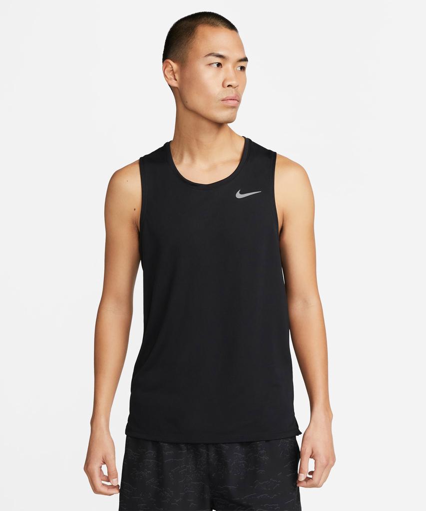 NIKE Dri-Fit Miler Running Tank M - Black:Reflective Silver / Dv9322-010