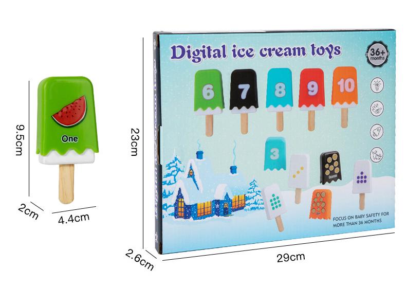 Маленькое хорошее яйцо эскимо математическая головоломка - Красочная развивающая деревянная игрушка для веселья родителей и детей