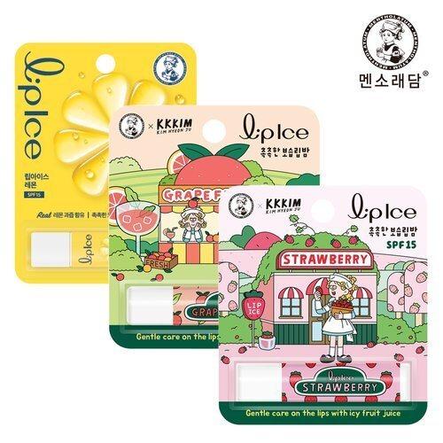MENTHOLATUM Lip Ice Lip Balm KKKIM Strawberry + Lemon + Grapefruit_631052