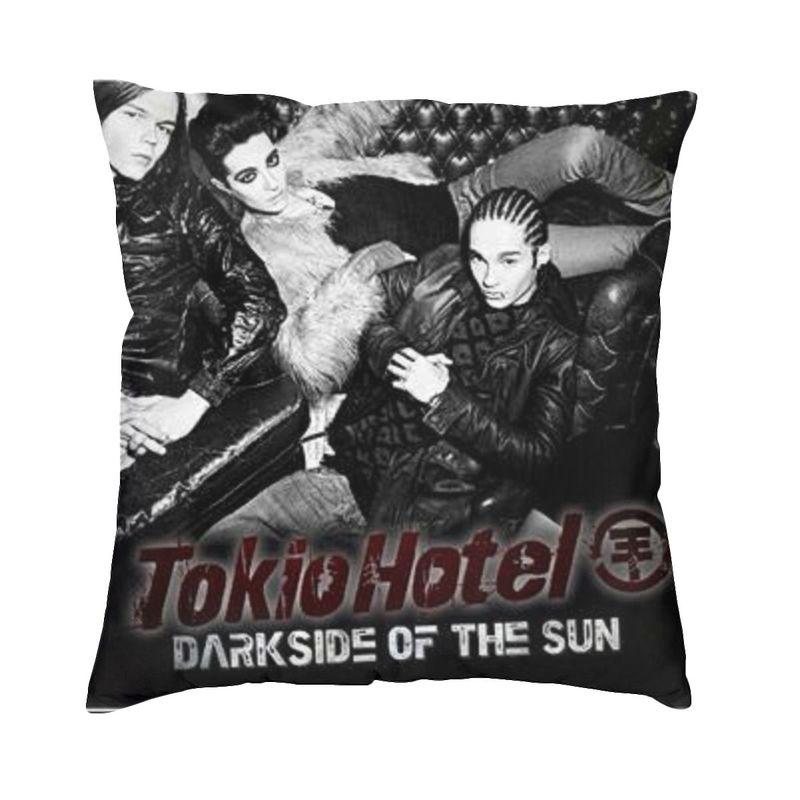Музыкальная рок-группа Tokio Hotel Наволочка 45x45 Декор для дома Печать Наволочка для диванной подушки Двусторонняя
