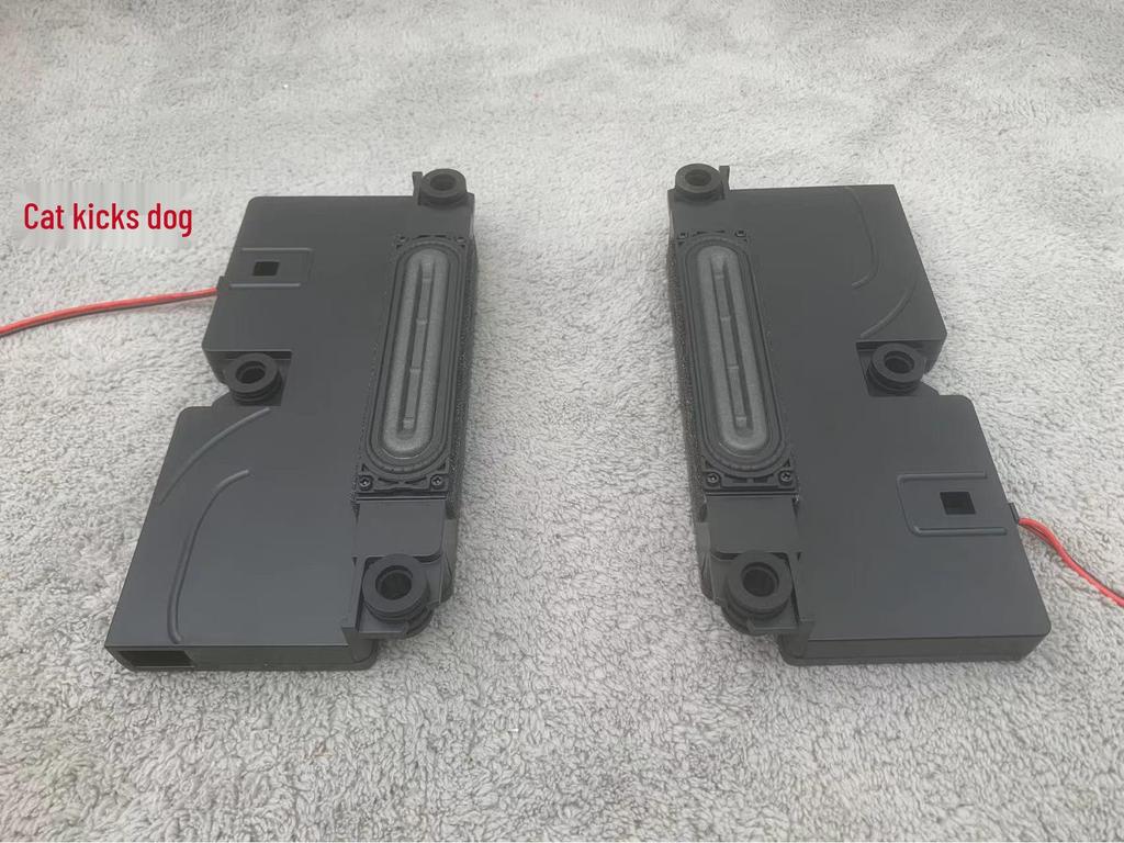 Devialet 2.1 Surround System: Full-Range Passive Speakers, Subwoofer, Satellite, Left & Right Speakers with Amplifier.