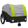 Bike Trailer Black and Green 30 kg Iron