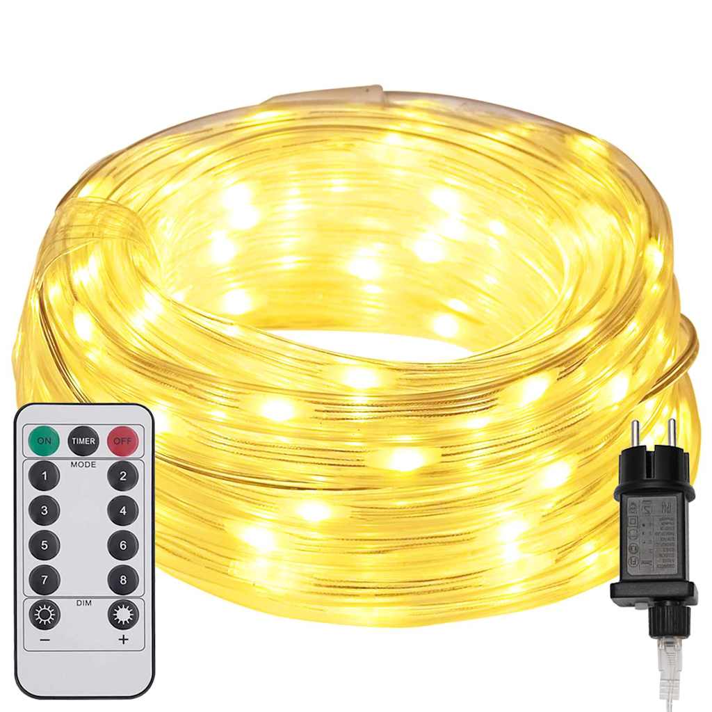 240 LED Warm White Rope Light 10 m PVC