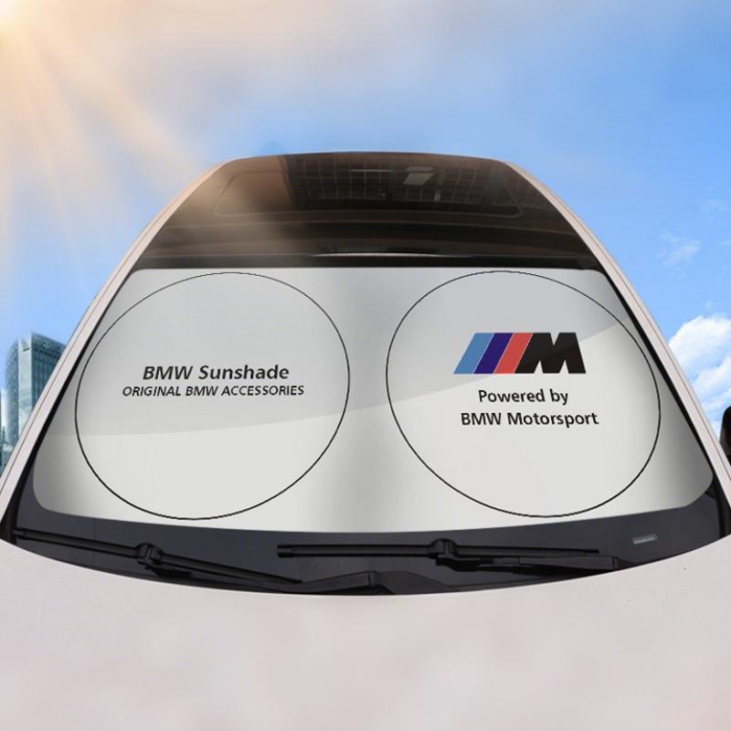 BBIO8 1pcs Car Windshield Sunshade Cover Anti UV Reflector Auto Accessories For BMW E90 E60 E46 E39 F30 F10 E87 X3 X4 X5 X1 G30 G20