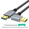 Алюминиевый USB 3.0 удлинитель, папа-мама, для ноутбука, клавиатуры, мыши и флеш-накопителя