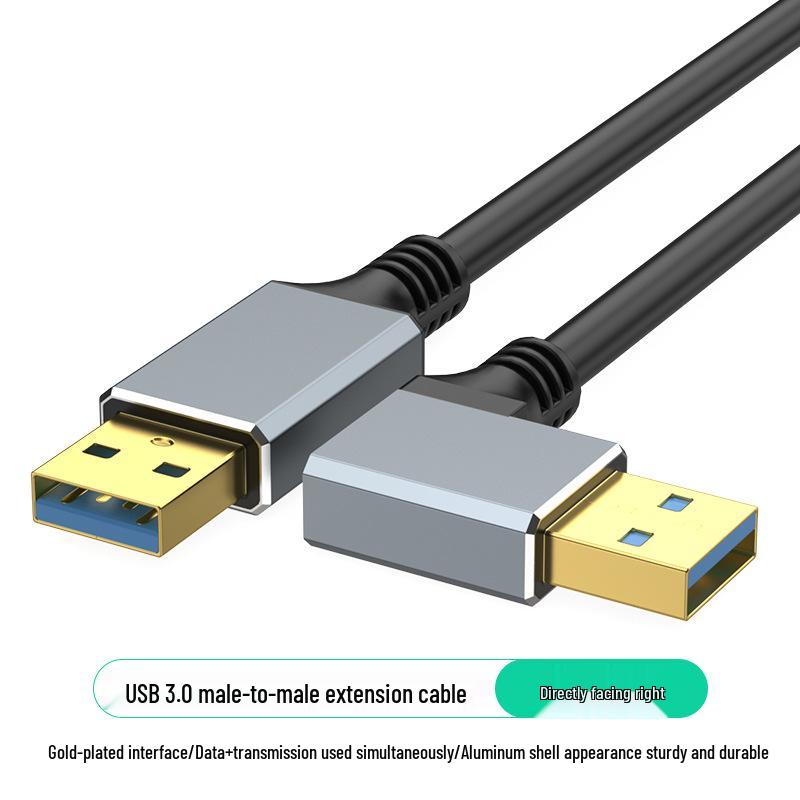 Алюминиевый USB 3.0 удлинитель, папа-мама, для ноутбука, клавиатуры, мыши и флеш-накопителя