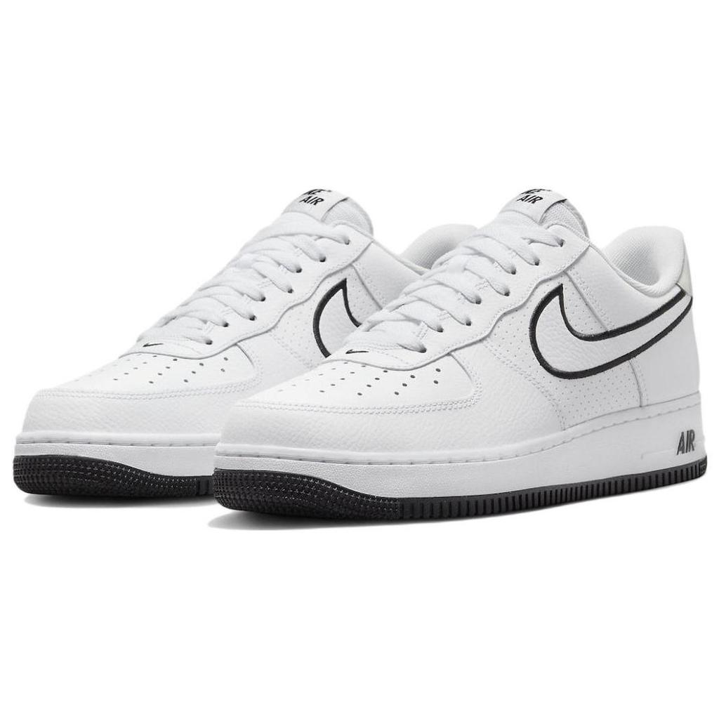 Nike Air Force 1 07 с вышивкой Swoosh - белые черные мужские кроссовки Photon-Dust FJ4211-100