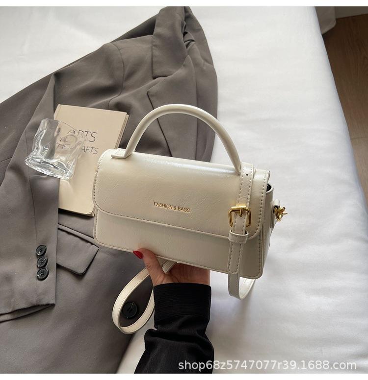 Retro Small Square Bag High-end Sense 2025 New Fashionable and Simple Korean One-shoulder Crossbody Bag Women's Daily Handbag