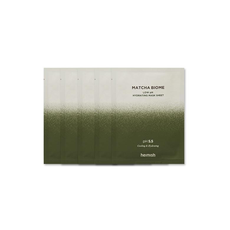 HEIMISH Matcha Biome Low pH Увлажняющая тканевая маска 30 мл * 5 шт.