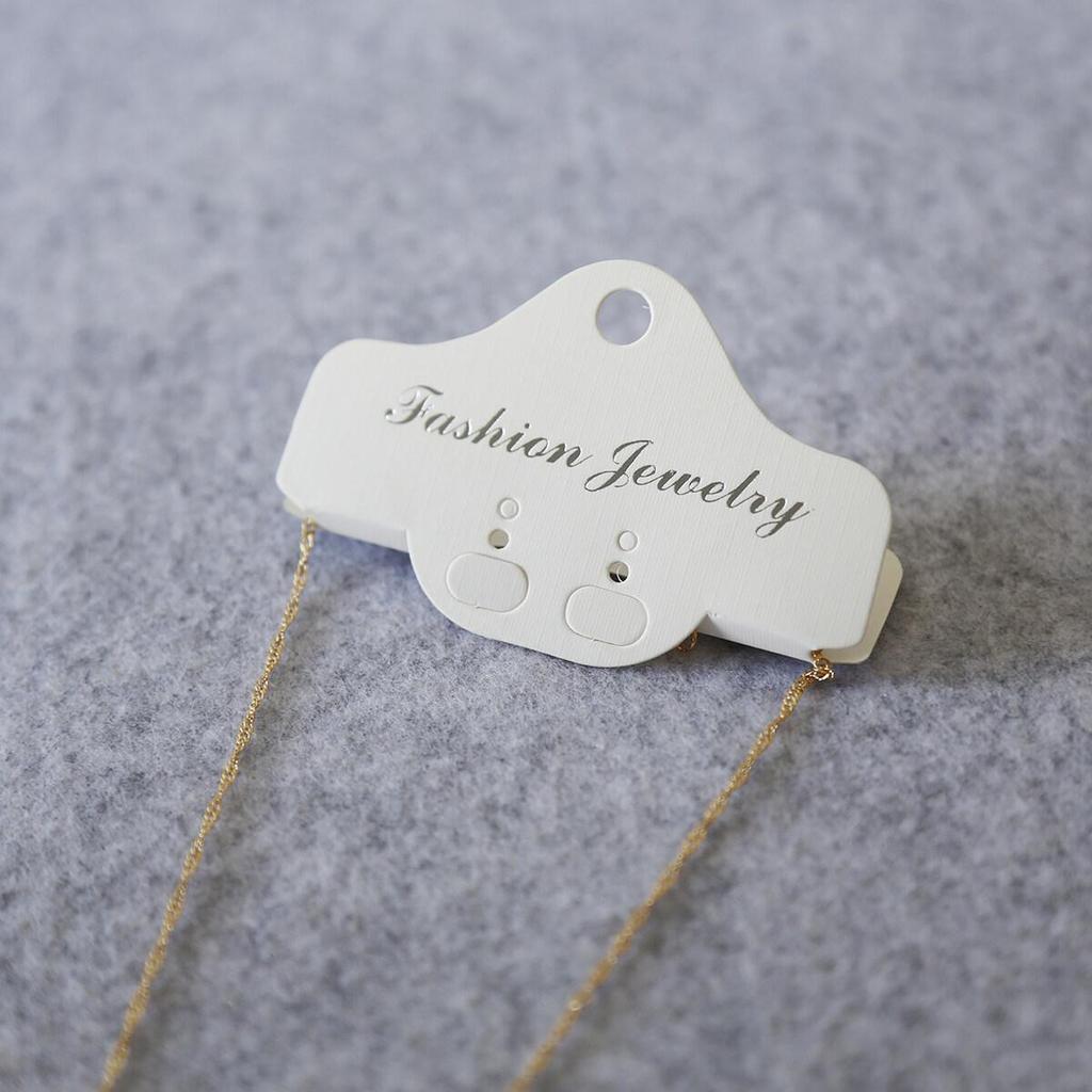 100 шт./пакет, крафт-бумага, лента для волос, упаковка для карточек, ПВХ-бирки, демонстрационные карты для ювелирных изделий, серьги, браслет, ожерелье, подвесные открытки