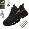 Air Cushion Work Safety Shoes For Men Breathable Work Sneakers Steel Toe Shoes Man Anti-puncture Safety Protective Shoes