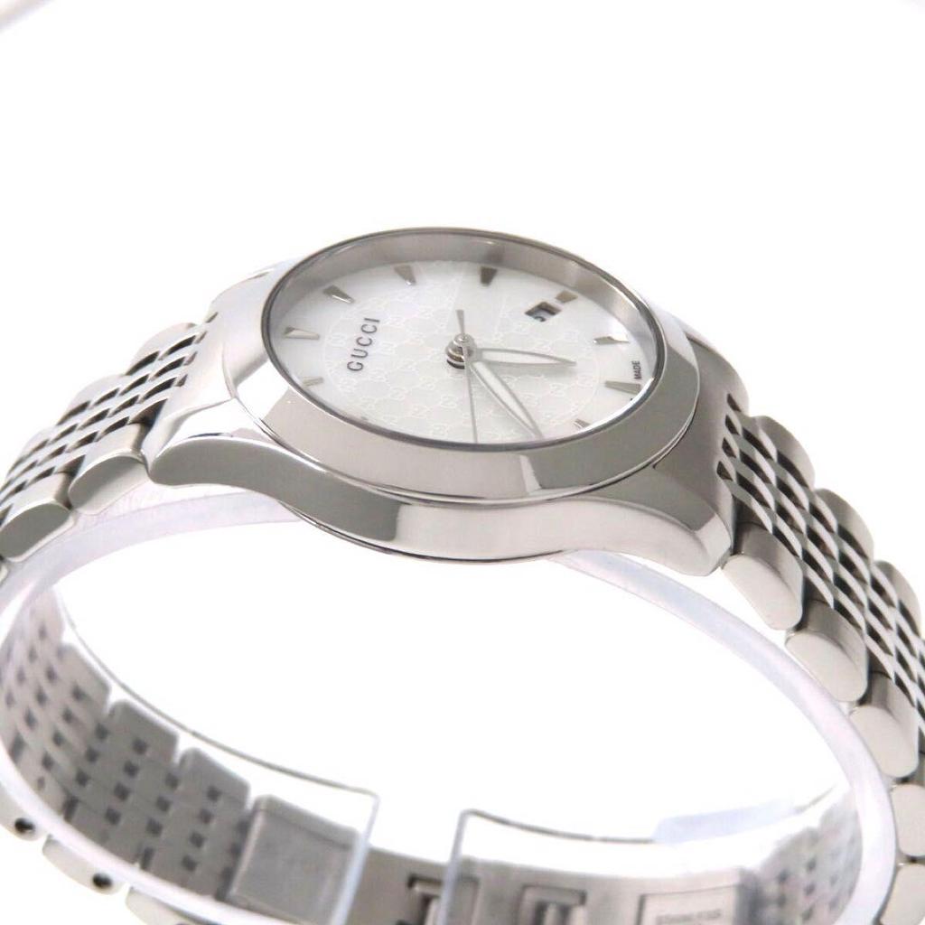 Б/У Отличное состояние YA126533 Часы Gucci G Timeless Белый перламутр Женские