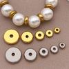 Stainless Steel Flat Spacer Beads - DIY Jewelry for Necklaces & Bracelets