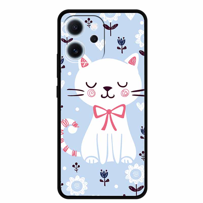Cartoon Phone Case For Oppo Reno15 F Soft TPU Silicone Protector Relief Flower Emboss 3D Cover Funda Reno15F 15F Bumper Shield